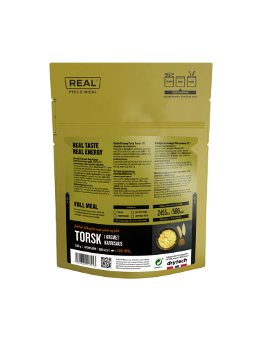 REAL® Drytech - Kabeljau in cremiger Currysauce 600 kcal - Full Meal