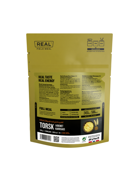 REAL® Drytech - Kabeljau in cremiger Currysauce 600 kcal - Full Meal