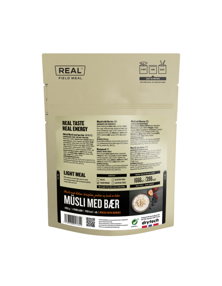 REAL® Drytech - Müesli mit Beeren 700 kcal - Light Meal