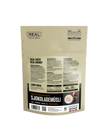 REAL® Drytech - Muesli al cioccolato 700 kcal - Light Meal