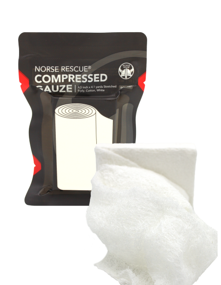 NORSE RESCUE® Compressed Gauze, Rolled