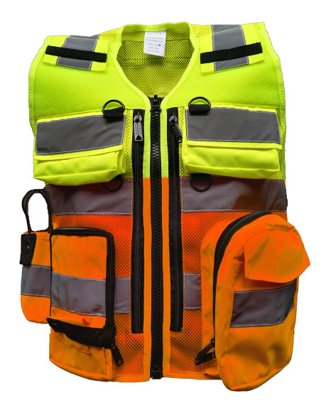 DIVICUS - Reflective Vest PRO 2.0 Yellow Lime / Orange