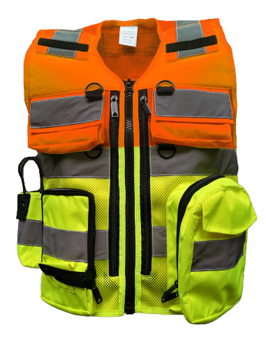 DIVICUS - Reflective Vest PRO 2.0 Orange / Yellow Lime