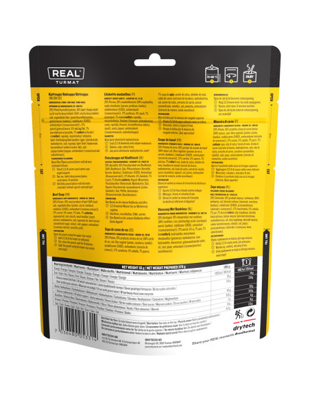 REAL® Drytech - Soupe à la viande 254 kcal - TURMAT