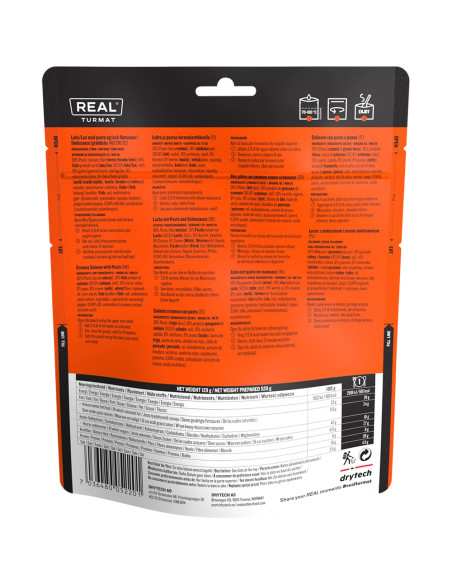 REAL® Drytech – Salmone cremoso con pasta – TURMAT