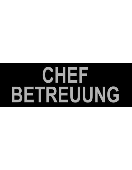 OTD - Reflective Patch "CHEF BETREUUNG"