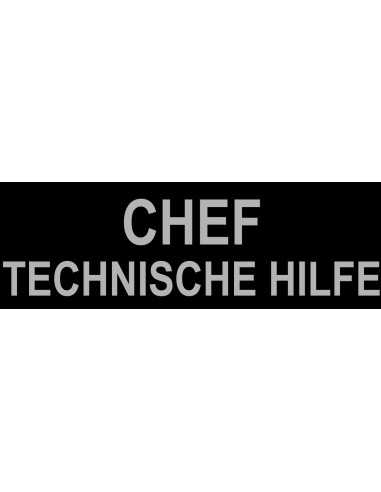 DIVICUS - Reflective Patch - CHEF TECHNISCHE HILFE