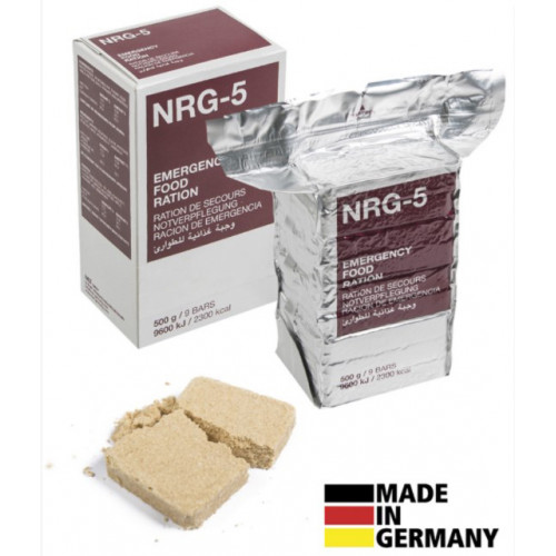 Trek n'Eat - Emergency Rations, NRG-5, 500 g, (9 bars)